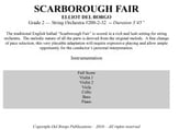 Scarborough Fair Orchestra sheet music cover